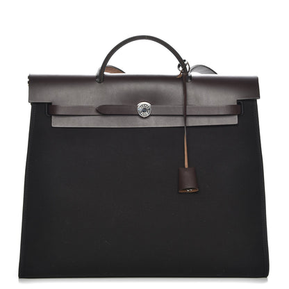 Hermes Toile Vache Hunter Herbag Zip 39 MM Black 1 of 7