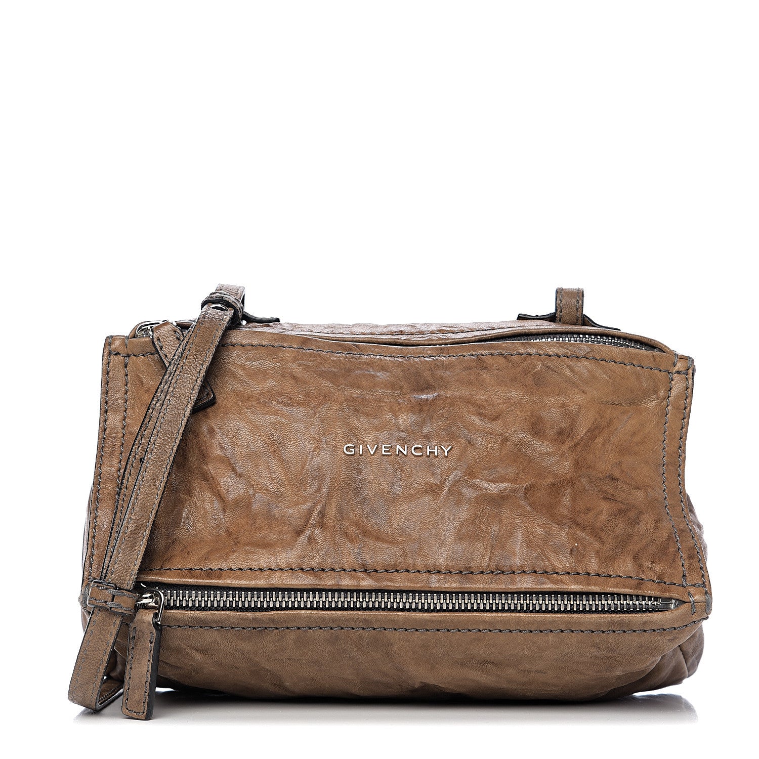 Givenchy Tumbled Sheepskin Mini Pandora Charcoal 1 of 9
