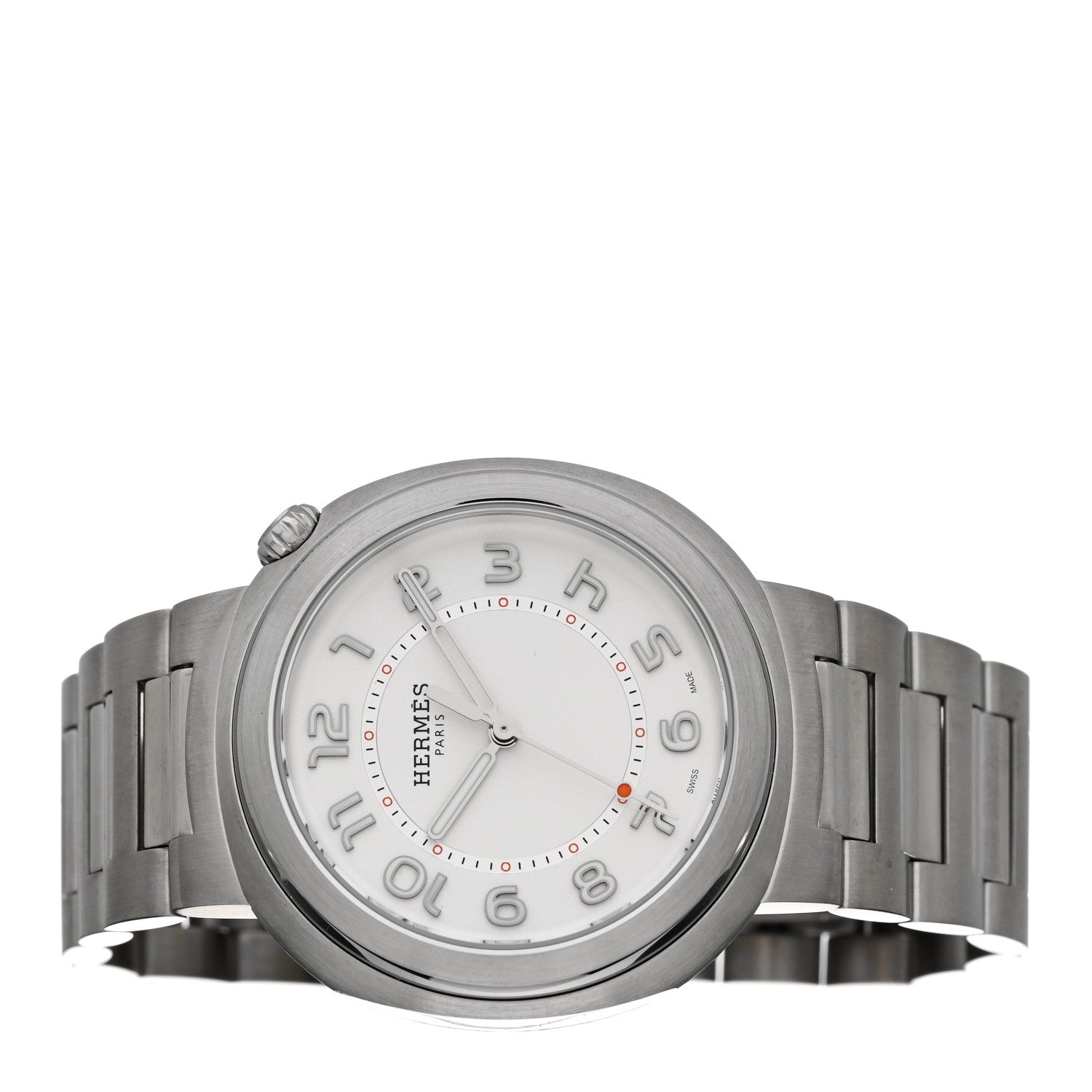 Hermes Stainless Steel 36mm Cut Automatic Watch 2 of 5