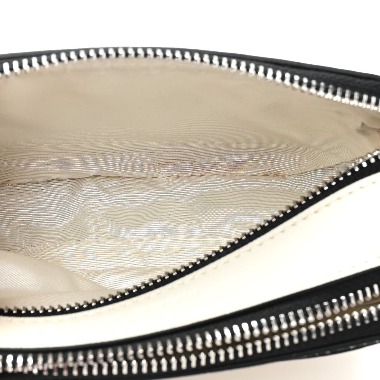 X Peanuts Saffiano Small Snoopy Snapshot Camera Bag White Black