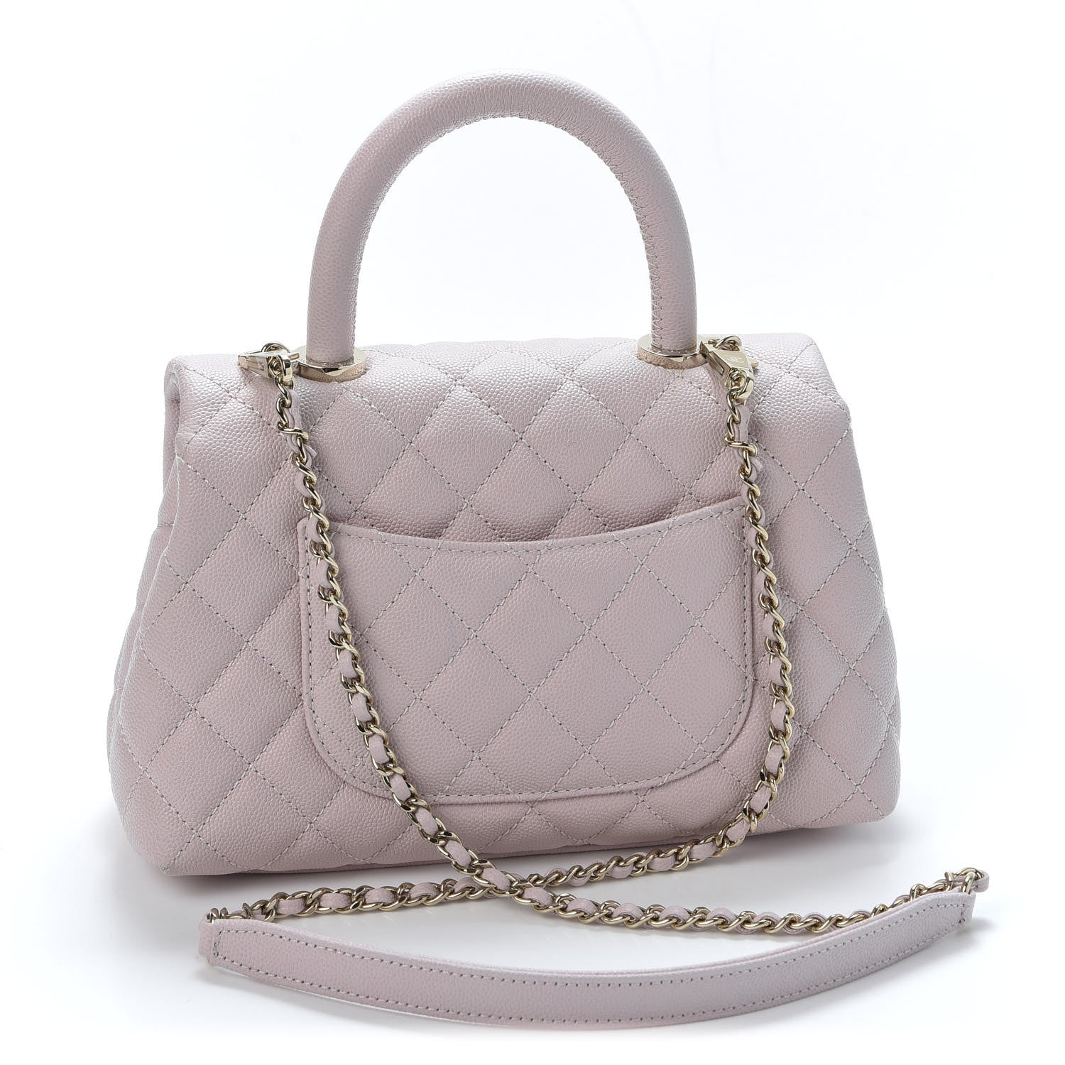 Chanel Caviar Quilted Mini Coco Handle Flap Lilas Lilac 2 of 10