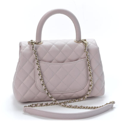 Chanel Caviar Quilted Mini Coco Handle Flap Lilas Lilac 2 of 10