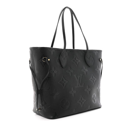 Louis Vuitton Empreinte Monogram Giant Neverfull MM Black 4 of 11