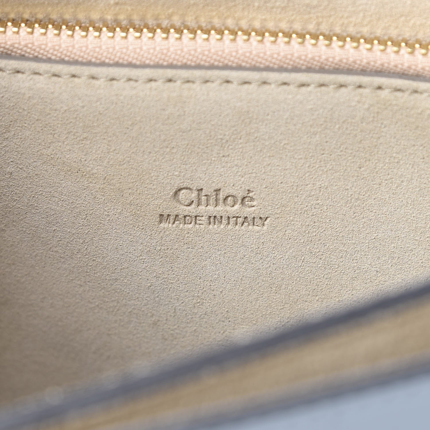 Chloe Calfskin Suede Medium Faye Shoulder Bag Washed Blue 6 of 11