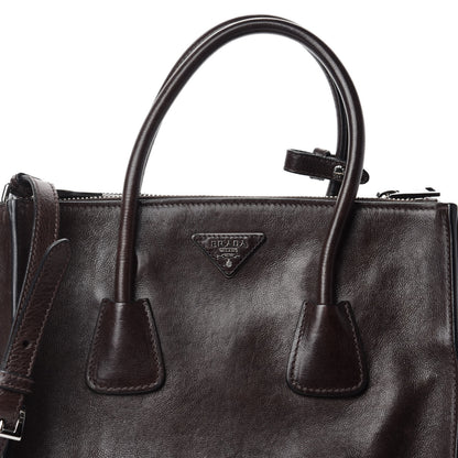 Prada Glace Calfskin Twin Pocket Tote Moro 16 of 16