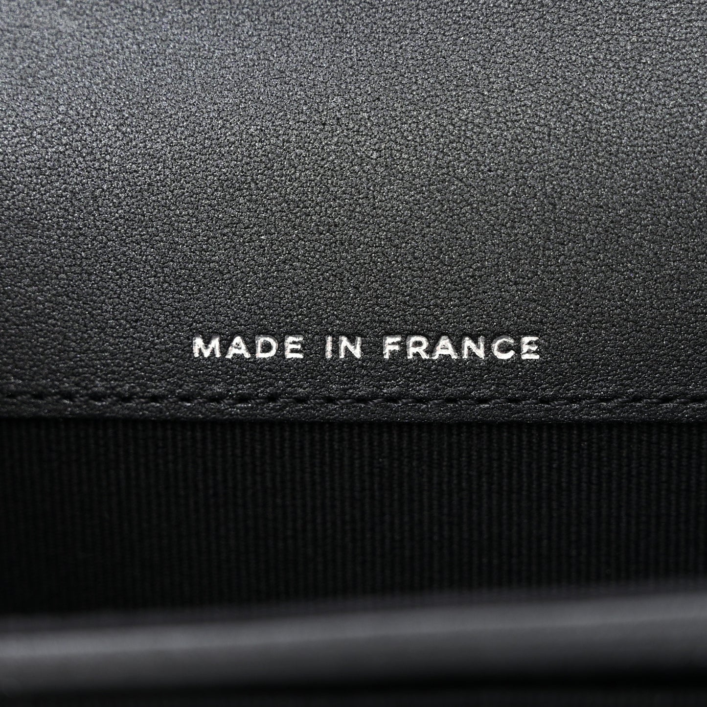 Pearly Lambskin Quilted Flap Card Holder Wallet So Black