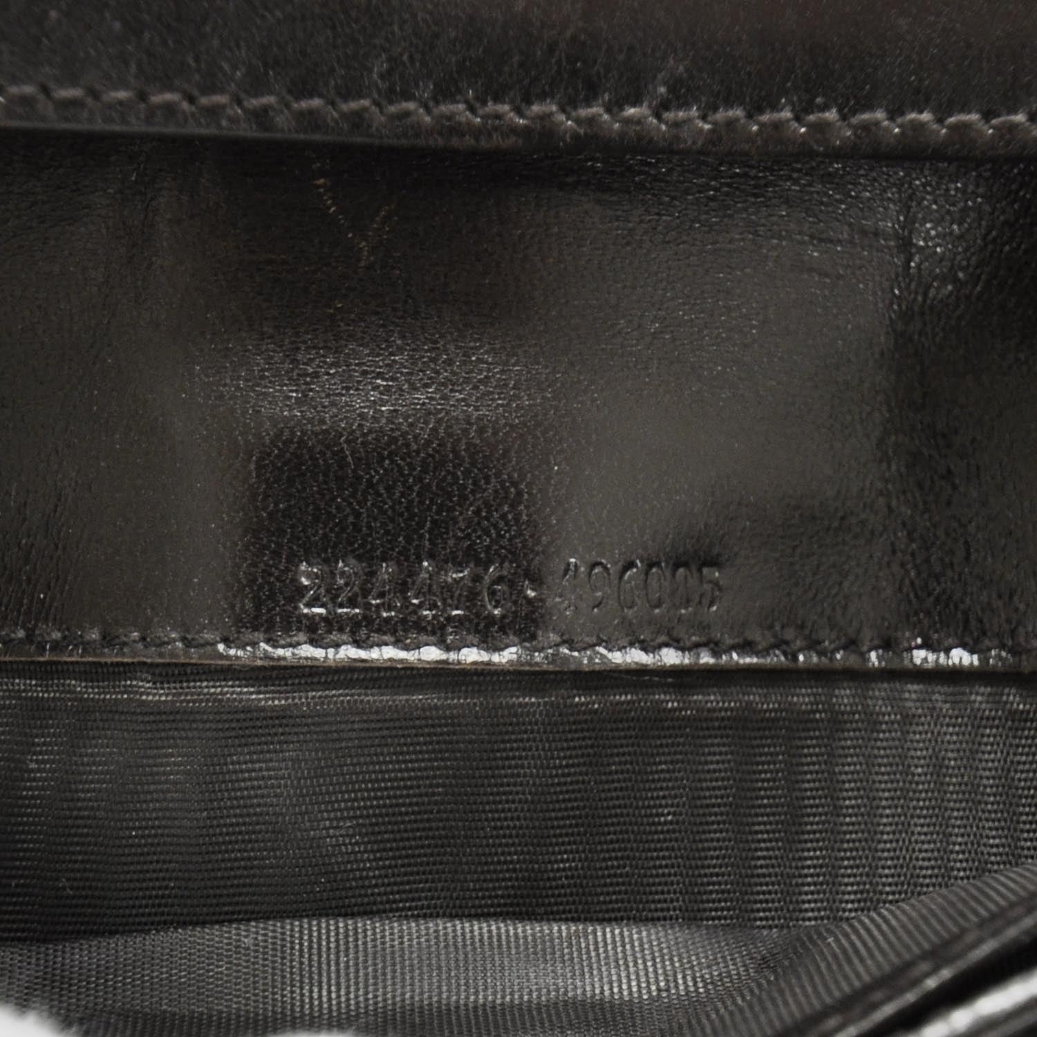Gucci Monogram Crocodile Web Continental Wallet 8 of 9
