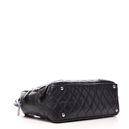 Chanel Calfskin Quilted Large Cambon Bowler Black 4 of 14