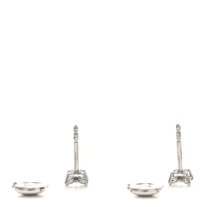 Tiffany Platinum Diamond .19ct Mini Victoria Earrings 3 of 5