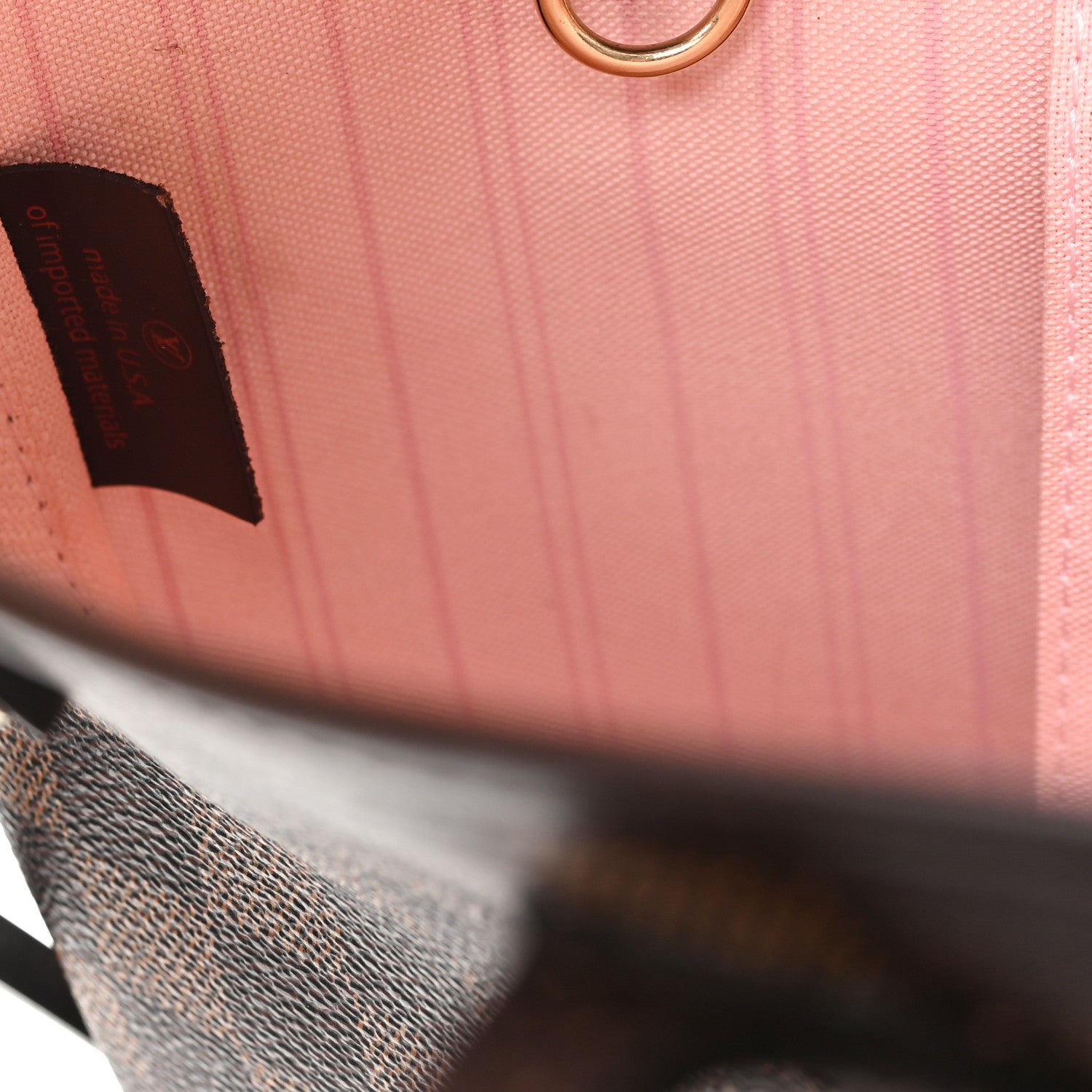 Louis Vuitton Damier Ebene Neo Neverfull MM Rose Ballerine 8 of 13