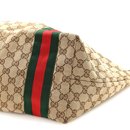 Gucci Monogram Web Large Jolie Tote Brown 10 of 11