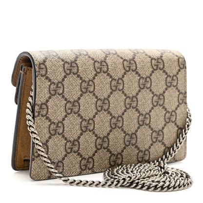 Gucci GG Supreme Monogram Super Mini Dionysus Shoulder Bag Taupe 3 of 11
