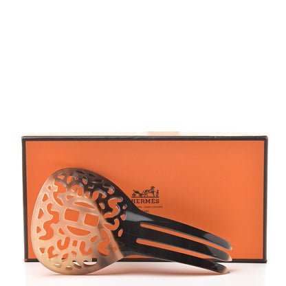 Hermes Buffalo Horn Rocaille Hair Comb 4 of 4
