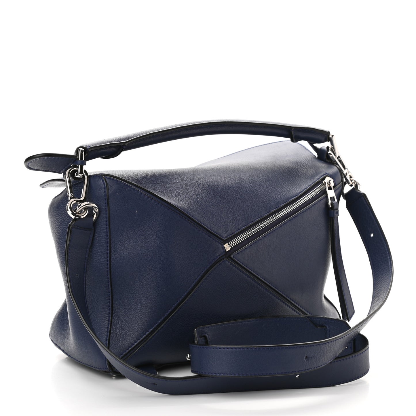 Calfskin Medium Puzzle Bag Marine