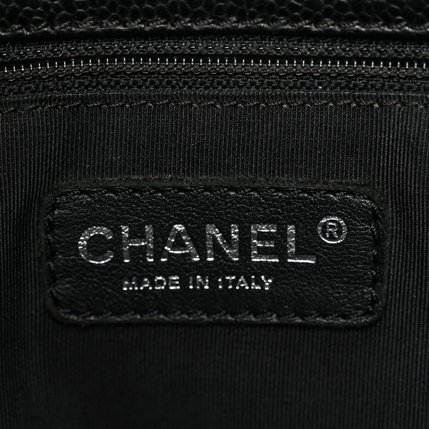 Chanel Caviar Quilted Petit Shopping Tote PST Black 6 of 12