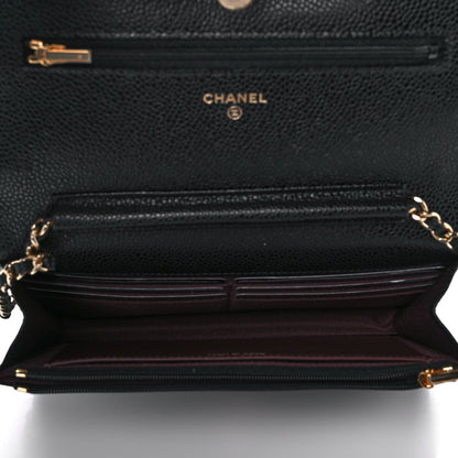Chanel Caviar Quilted Wallet On Chain WOC Black 5 of 11