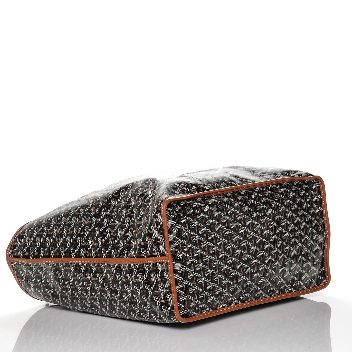 Goyardine Reversible Anjou GM Black Gold