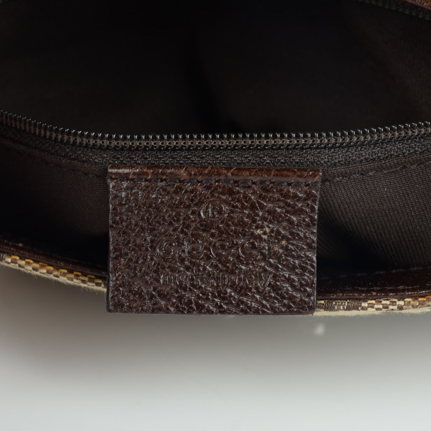Monogram Waist Pouch Bag Dark Brown
