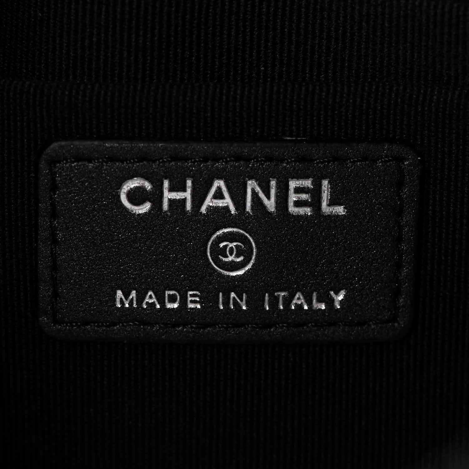 Chanel Lambskin Quilted Cosmetic Case So Black 6 of 7