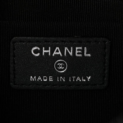 Chanel Lambskin Quilted Cosmetic Case So Black 6 of 7