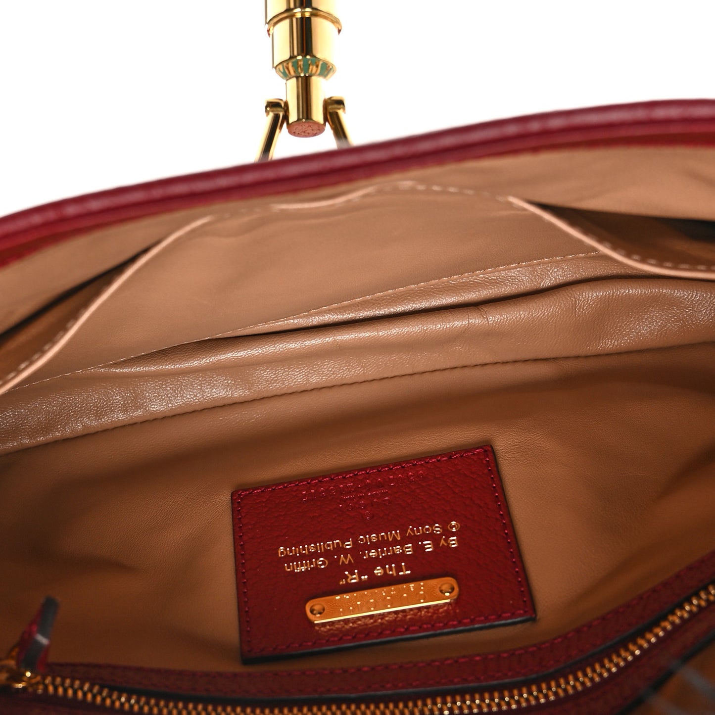 Canvas Calfskin 100 Centennial Music Small Jackie 1961 Hobo Ivory Red