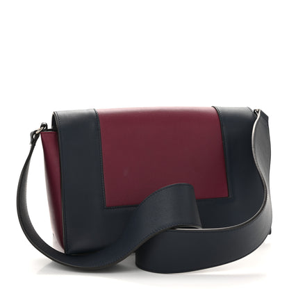 Celine Shiny Smooth Calfskin Medium Frame Shoulder Bag Blue Purple 3 of 15