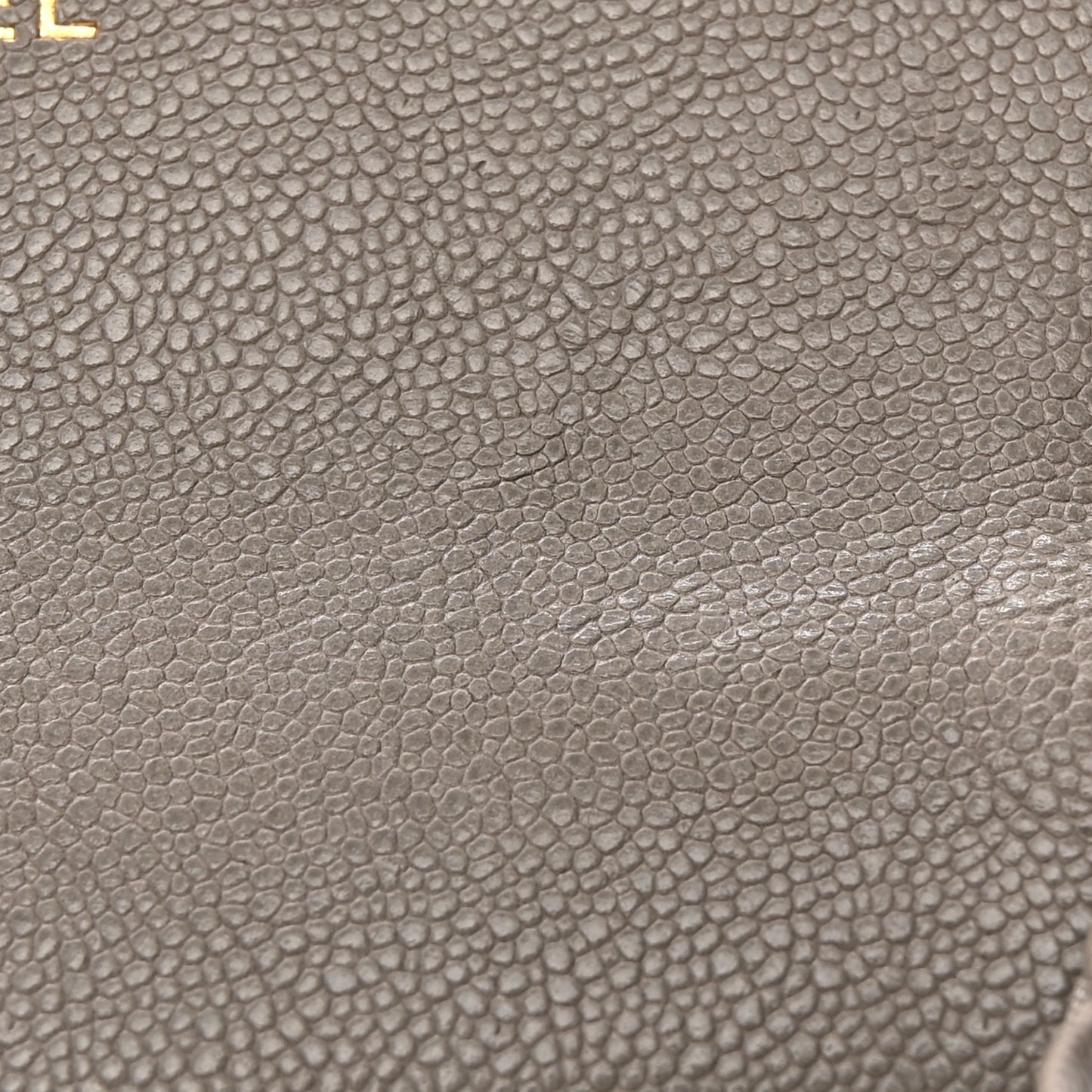 Caviar Quilted Boy Flap Card Holder Grey