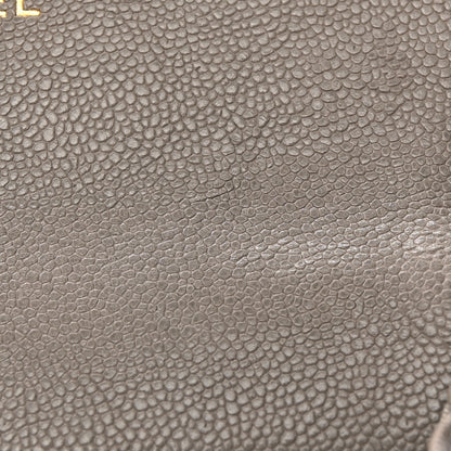 Chanel Caviar Quilted Boy Flap Card Holder Grey 9 of 14