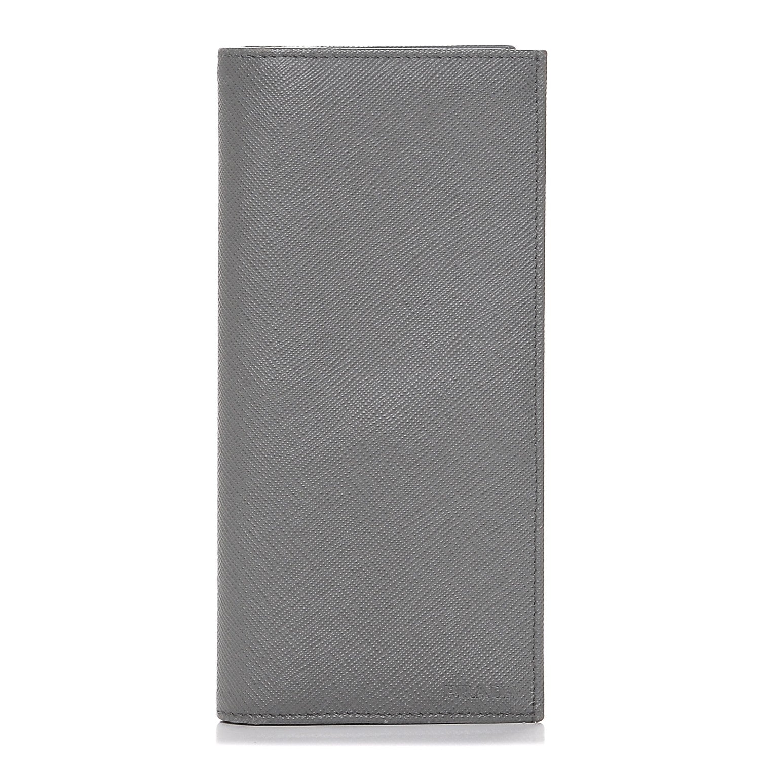 Prada Saffiano Long Wallet Grey 1 of 6