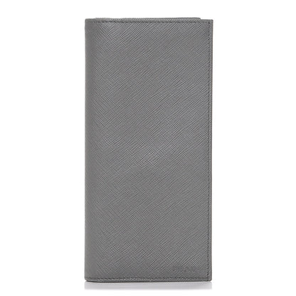 Prada Saffiano Long Wallet Grey 1 of 6