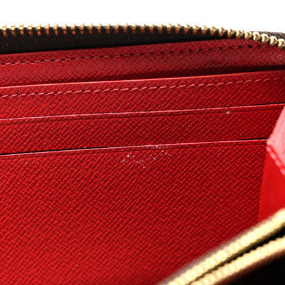 Louis Vuitton Damier Ebene Clemence Wallet Cherry 10 of 10