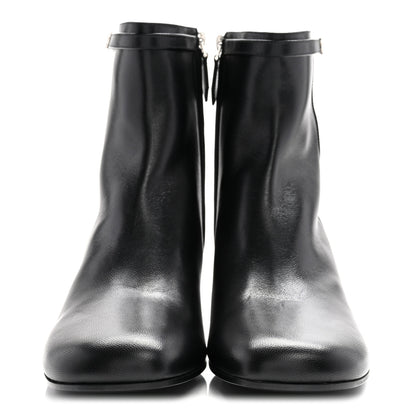 Hermes Calfskin Imperial 50 Ankle Boots 39 Black 3 of 10