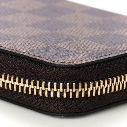 Louis Vuitton Damier Ebene Zippy Wallet Rose Ballerine 11 of 11