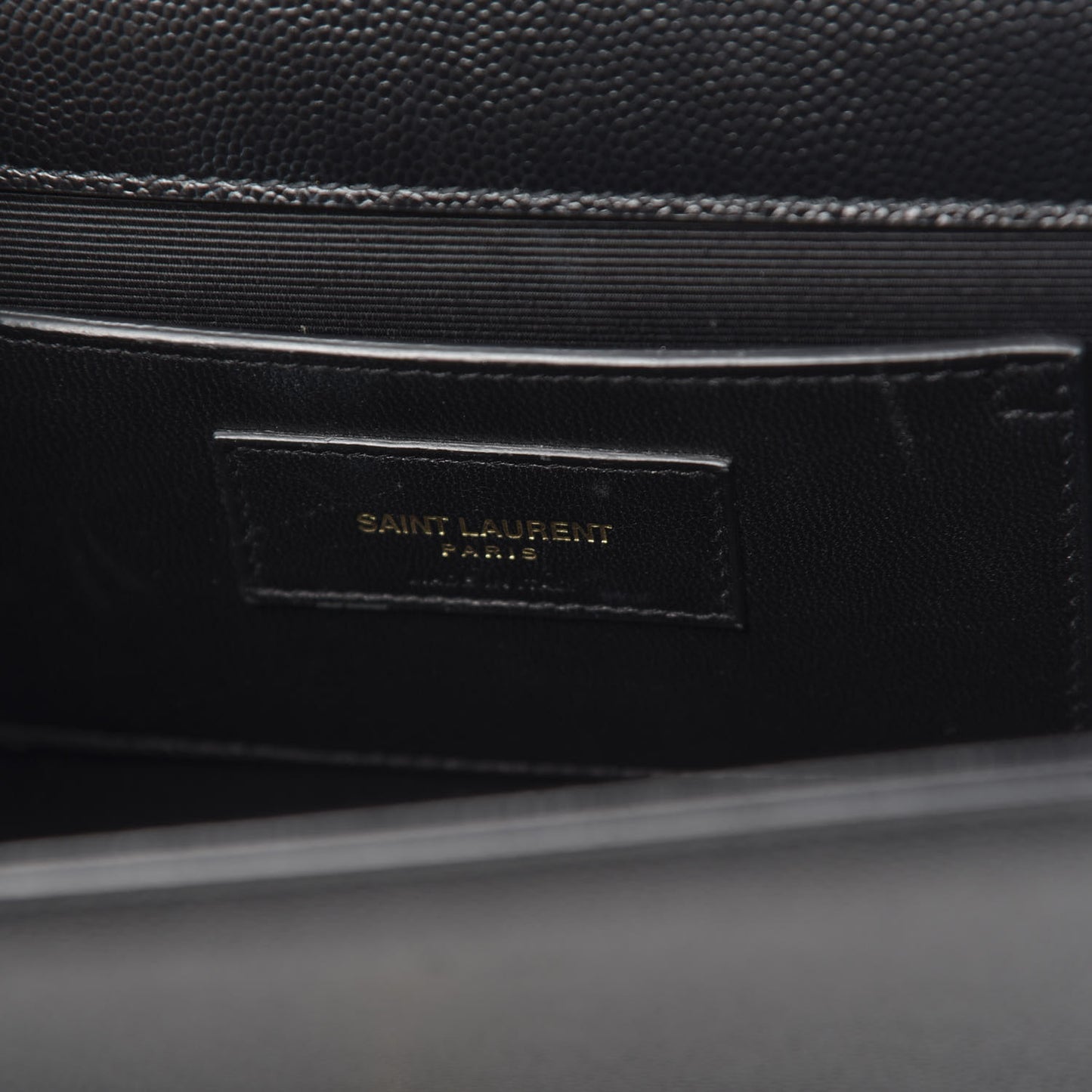 Grain De Poudre Medium Classic Monogram Kate Satchel Black