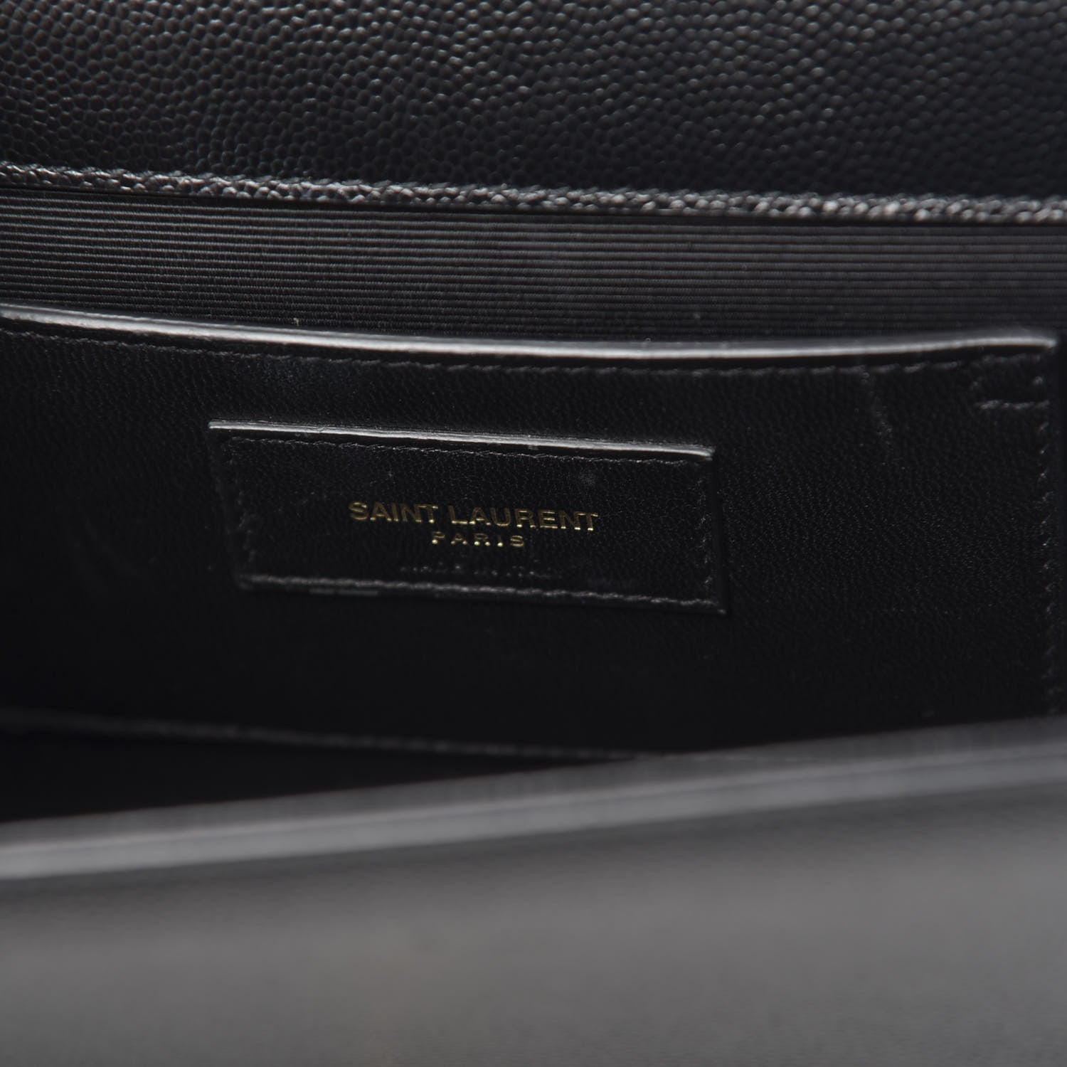 Saint Laurent Grain De Poudre Medium Classic Monogram Kate Satchel Black 6 of 10