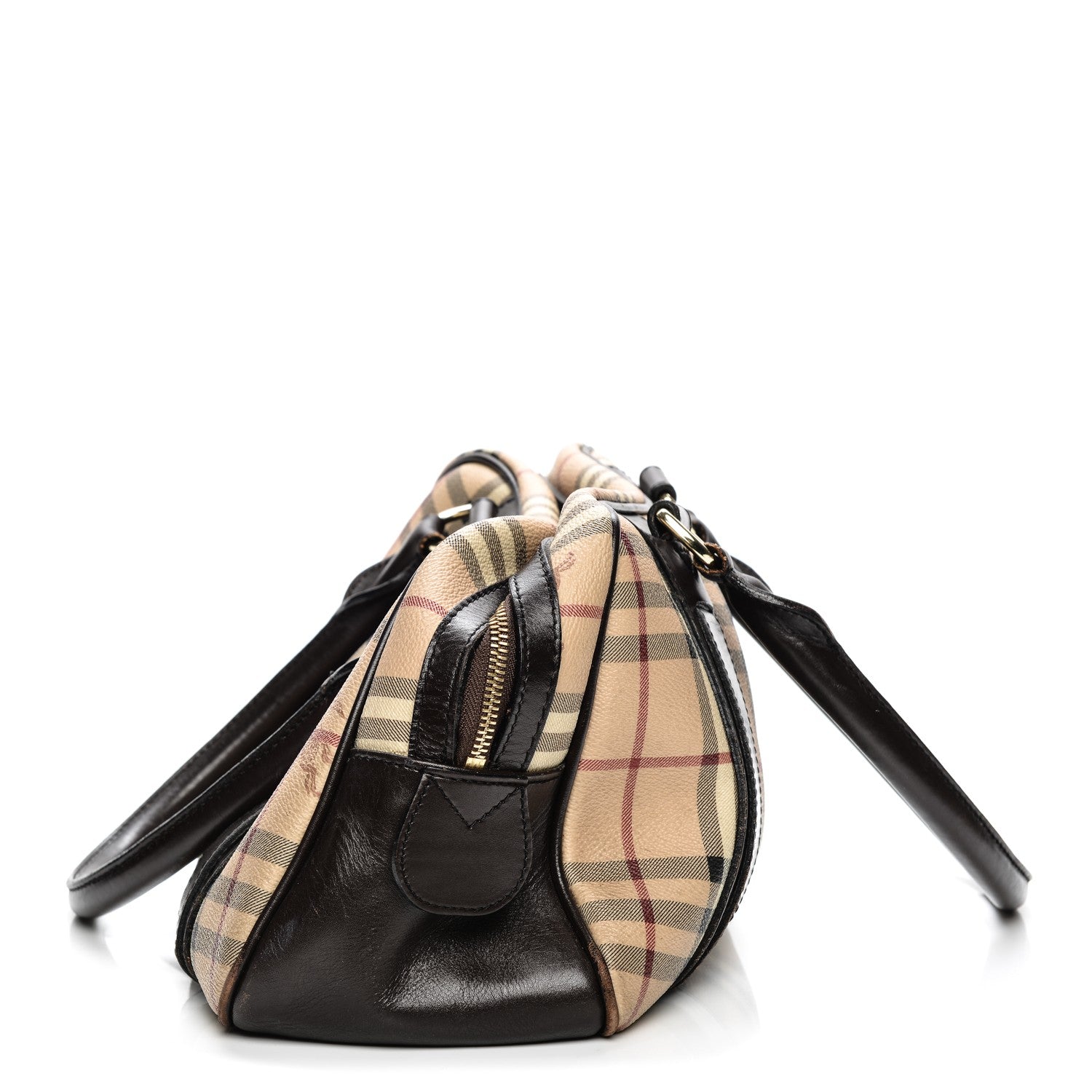 Burberry Haymarket Check Satchel Chocolate 15 of 15