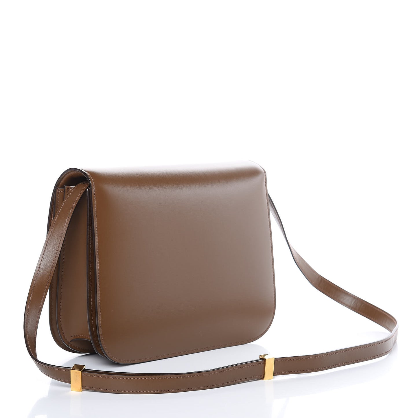 Box Calfskin Medium Classic Box Flap Bag Camel