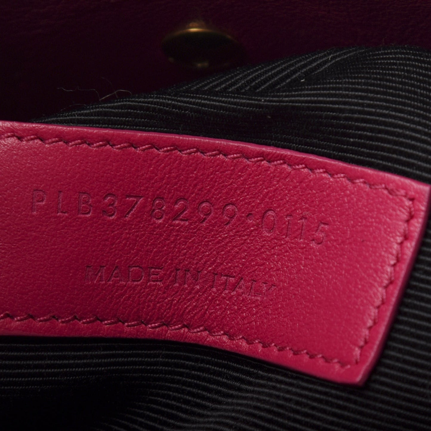 Calfskin Small Sac De Jour Black Fuchsia