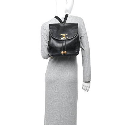 Chanel Caviar CC Backpack Black 2 of 10