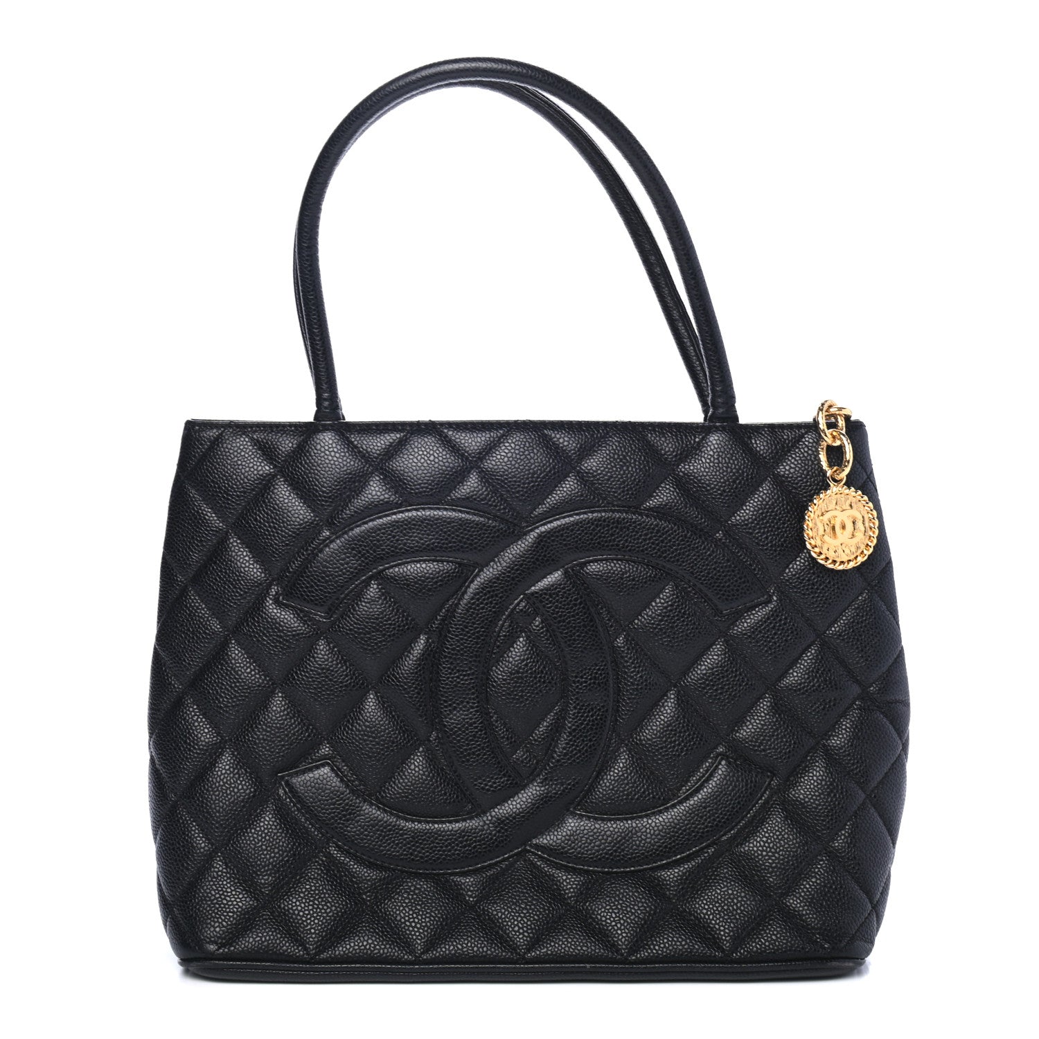 Chanel Caviar Quilted Medallion Tote Black 1 of 4