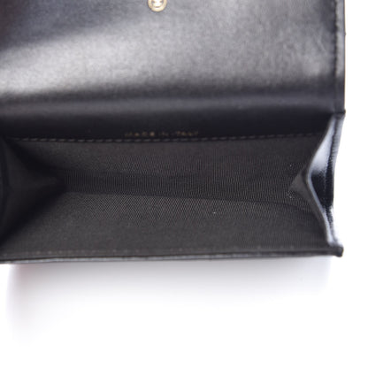 Chanel Metallic Calfskin Quilted Reissue Card Holder Wallet Charcoal 5 of 9