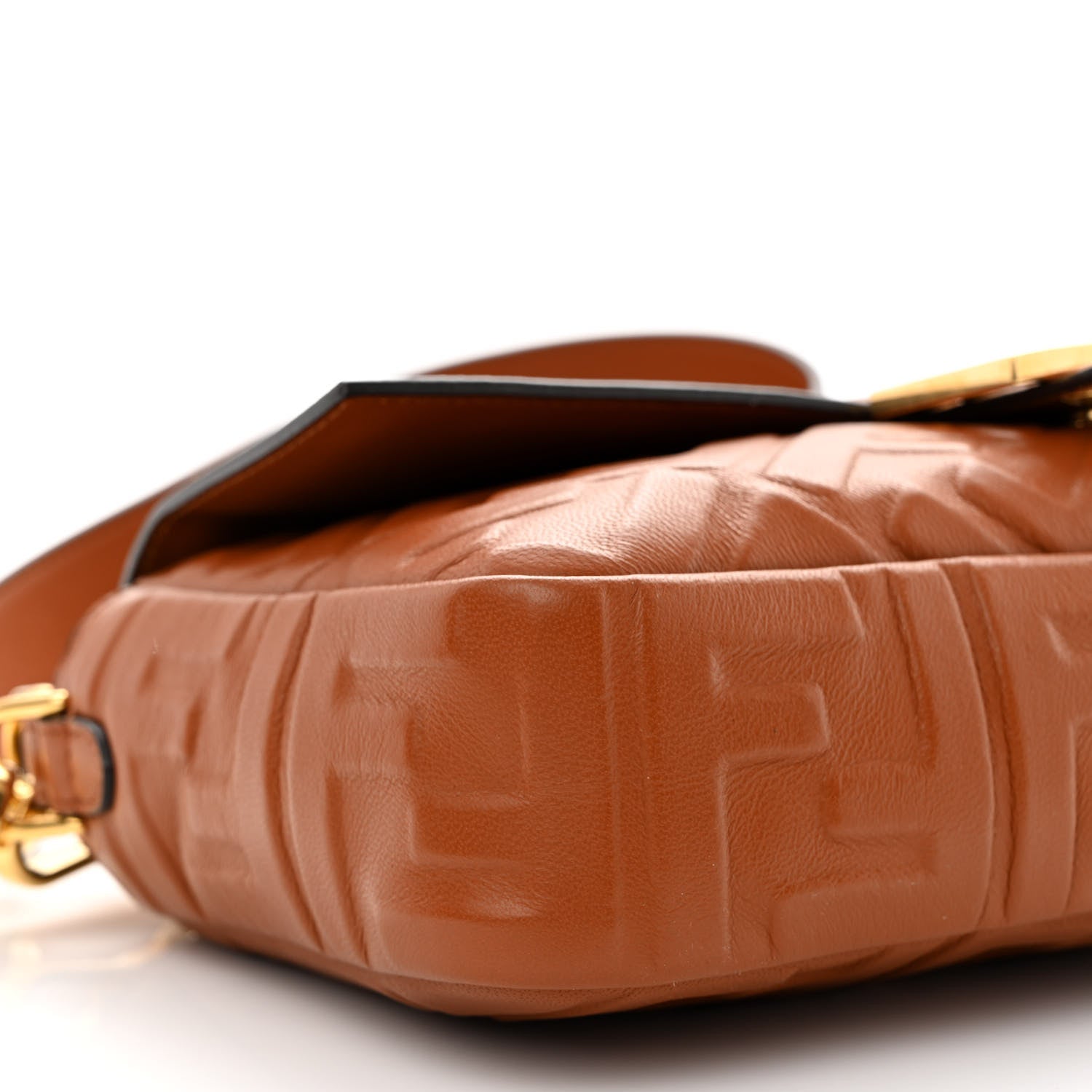 Fendi Nappa FF 1974 Embossed Baguette Coloniale 9 of 11
