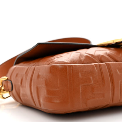 Fendi Nappa FF 1974 Embossed Baguette Coloniale 9 of 11