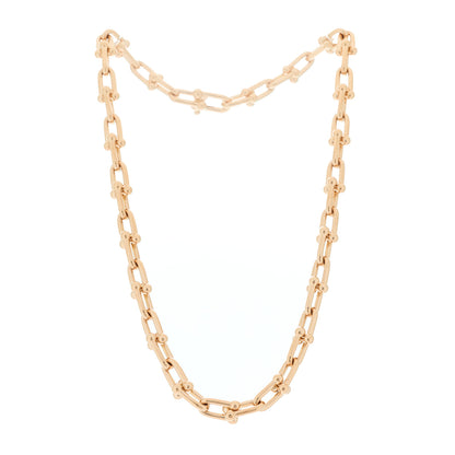 Tiffany 18K Rose Gold Medium HardWear Link Necklace 3 of 6