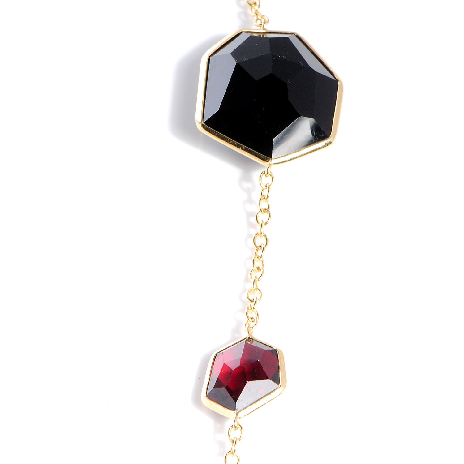 David Yurman IPPOLITA 18k Gold Rock Candy Long Necklace Black Onyx African Ruby Garnet 6 of 9