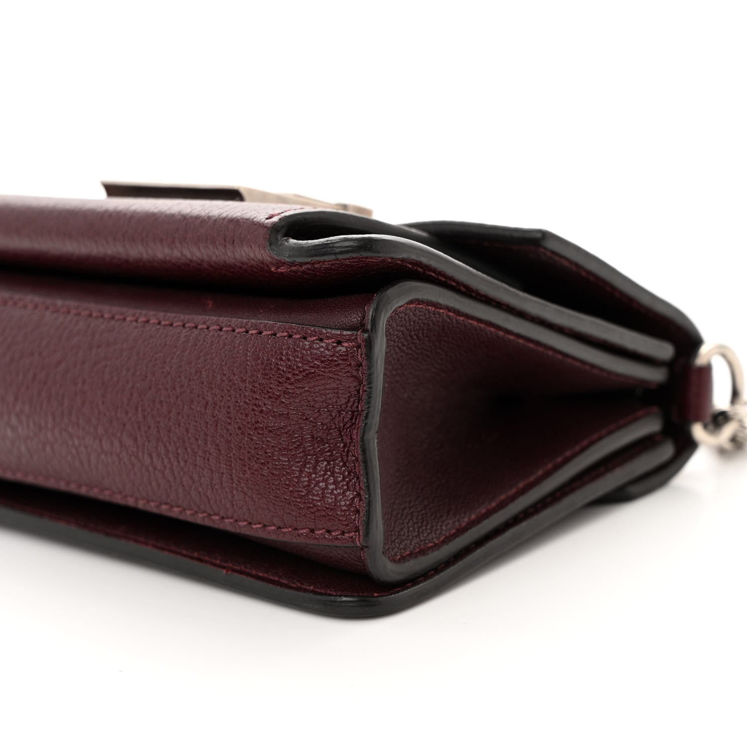 Givenchy Goatskin Mini GV3 Shoulder Bag Oxblood 9 of 9