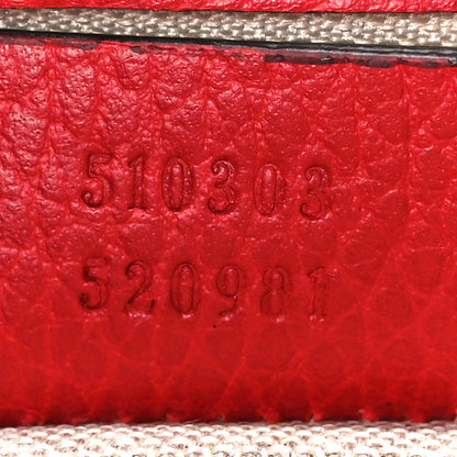 Gucci Dollar Calfskin Interlocking G Shoulder Bag Red 7 of 11