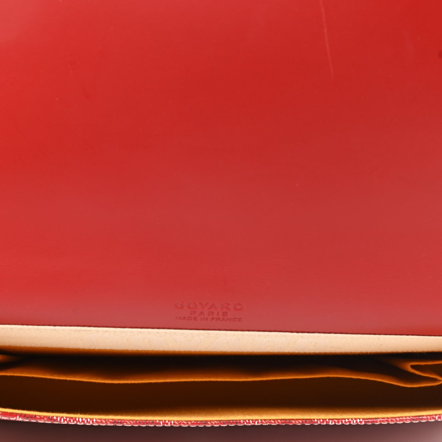 Goyardine Monte Carlo Bois Clutch Red