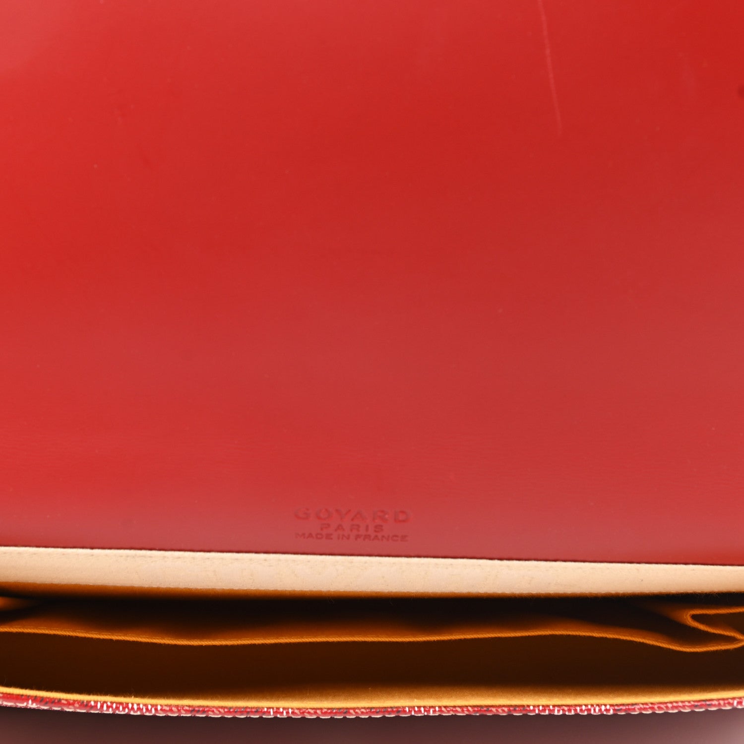 Goyard Goyardine Monte Carlo Bois Clutch Red 5 of 8