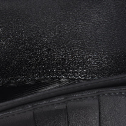 Gucci Guccissima Margaux Calfskin Metal Bar Chain Wallet Black 7 of 12